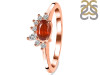 Kyanite (Orange) & White Topaz Ring KYN-RDR-2418-O.