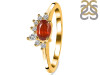 Kyanite (Orange) & White Topaz Ring KYN-RDR-2418-O.