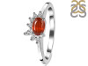 Kyanite (Orange) & White Topaz Ring KYN-RDR-2418-O.