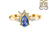 Kyanite & White Topaz Ring KYN-RDR-2431.