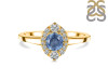 Kyanite & White Topaz Ring KYN-RDR-2504.