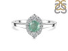 Kyanite (Green) & White Topaz Ring KYN-RDR-2504-G.