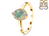 Kyanite (Green) & White Topaz Ring KYN-RDR-2504-G.