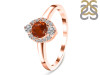 Kyanite (Orange) & White Topaz Ring KYN-RDR-2504-O.