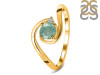 Kyanite (Green) & White Topaz Ring KYN-RDR-2622-G.