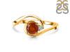 Kyanite (Orange) & White Topaz Ring KYN-RDR-2622-O.
