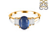Kyanite & White Topaz Ring KYN-RDR-2861.
