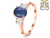 Kyanite & White Topaz Ring KYN-RDR-2861.