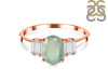 Kyanite (Green) & White Topaz Ring KYN-RDR-2861-G.