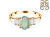 Kyanite (Green) & White Topaz Ring KYN-RDR-2861-G.