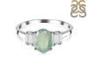 Kyanite (Green) & White Topaz Ring KYN-RDR-2861-G.