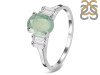 Kyanite (Green) & White Topaz Ring KYN-RDR-2861-G.
