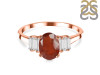 Kyanite (Orange) & White Topaz Ring KYN-RDR-2861-O.
