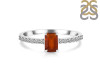 Kyanite (Orange) & White Topaz Ring KYN-RDR-3118-O.