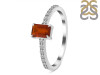 Kyanite (Orange) & White Topaz Ring KYN-RDR-3118-O.