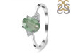 Kyanite (Green) & White Topaz Ring KYN-RDR-351-G.
