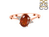 Kyanite (Orange) & White Topaz Ring KYN-RDR-351-O.