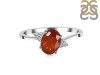 Kyanite (Orange) & White Topaz Ring KYN-RDR-351-O.
