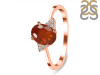 Kyanite (Orange) & White Topaz Ring KYN-RDR-351-O.