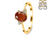 Kyanite (Orange) & White Topaz Ring KYN-RDR-351-O.