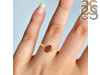 Kyanite (Orange) & White Topaz Ring KYN-RDR-351-O.