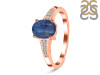Kyanite & White Topaz Ring KYN-RDR-362.