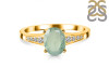 Kyanite (Green) & White Topaz Ring KYN-RDR-362-G.