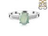 Kyanite (Green) & White Topaz Ring KYN-RDR-362-G.