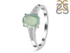 Kyanite (Green) & White Topaz Ring KYN-RDR-362-G.