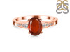 Kyanite (Orange) & White Topaz Ring KYN-RDR-362-O.