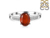 Kyanite (Orange) & White Topaz Ring KYN-RDR-362-O.