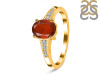 Kyanite (Orange) & White Topaz Ring KYN-RDR-362-O.
