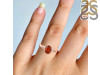 Kyanite (Orange) & White Topaz Ring KYN-RDR-362-O.