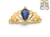 Kyanite & White Topaz Ring KYN-RDR-365.