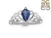 Kyanite & White Topaz Ring KYN-RDR-365.