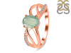 Kyanite (Green) & White Topaz Ring KYN-RDR-395-G.
