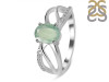 Kyanite (Green) & White Topaz Ring KYN-RDR-395-G.