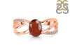 Kyanite (Orange) & White Topaz Ring KYN-RDR-395-O.