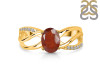 Kyanite (Orange) & White Topaz Ring KYN-RDR-395-O.