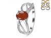 Kyanite (Orange) & White Topaz Ring KYN-RDR-395-O.