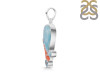 Larimar/Coral/Blue Topaz pendant-2SP LAR-1-1107
