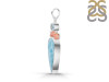 Larimar/Coral/Blue Topaz pendant-2SP LAR-1-1108