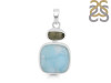 Larimar/Moldavite Pendant-2SP LAR-1-1130