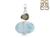 Larimar/Moldavite Pendant-2SP LAR-1-1131