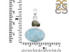 Larimar/Moldavite Pendant-2SP LAR-1-1151