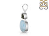 Larimar/Moldavite Pendant-2SP LAR-1-1151