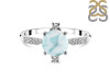 Close Out Larimar & White Topaz Ring LAR-CO-RDR-1621.