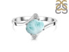 Close Out Larimar & White Topaz Ring LAR-CO-RDR-2275.