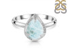 Close Out Larimar & White Topaz Ring LAR-CO-RDR-3236.