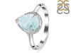 Close Out Larimar & White Topaz Ring LAR-CO-RDR-3236.